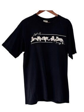 Siegfried & Roy The Mirage Las Vegas White Tiger T Shirt Y2K Vintage Men's Large